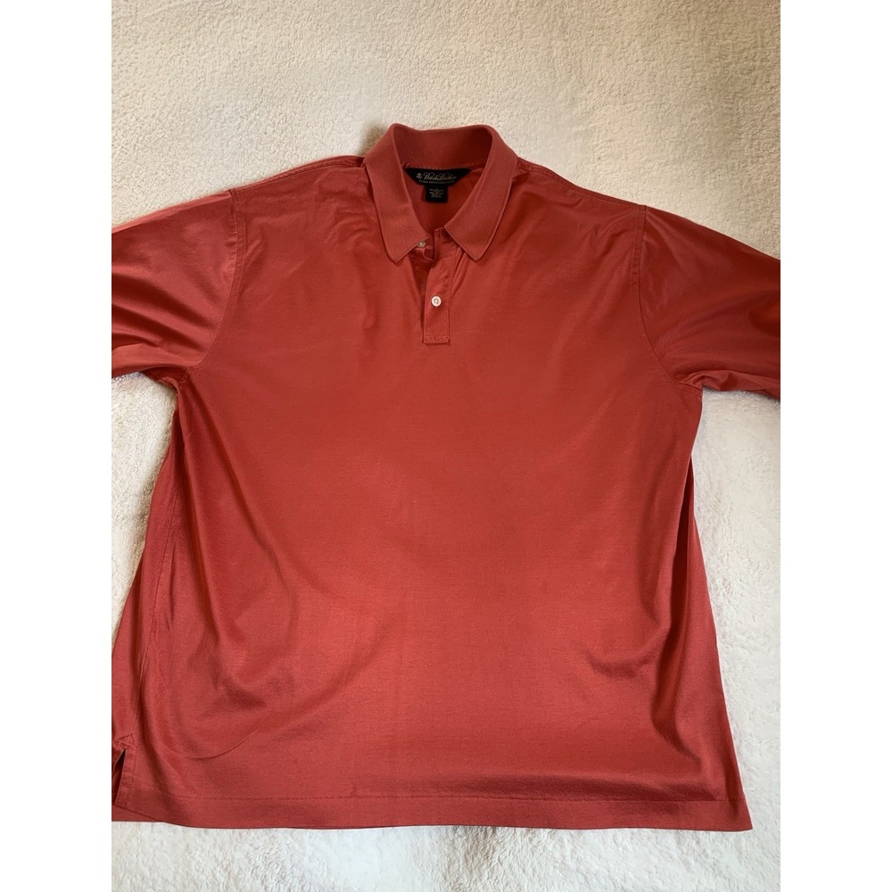 Brooks Brothers Polo Shirt Mens Large Red‎  Mercerized Cotton